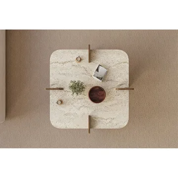 Denros Sofabord 90 cm - Brun/Mørkebrun - Møbler - Bord - Sofabord & salongbord