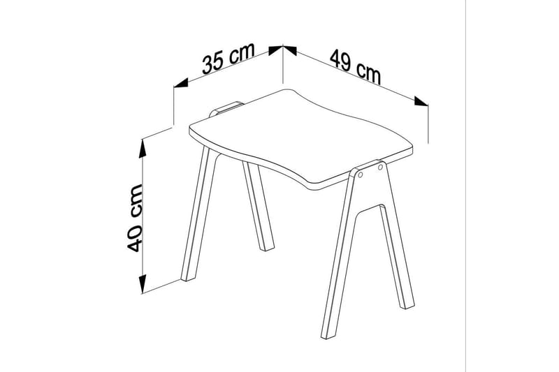 Derra Sofabord 49 cm - Mellomfarget tre - Møbler - Bord - Sofabord & salongbord