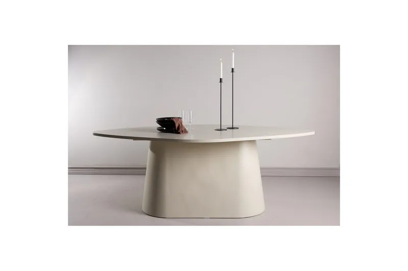 Diamond Stort Ovalt Spisebord 210 cm - Beige - Møbler - Bord - Spisebord & kjøkkenbord