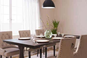 Dijon Matgruppe 200 cm med 6 Viktoria Spisestol - Brun - Møbler - Bord - Spisegruppe