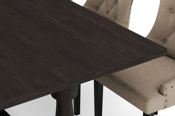 Dijon Matgruppe 200 cm med 6 Viktoria Spisestol - Brun - Møbler - Bord - Spisegruppe