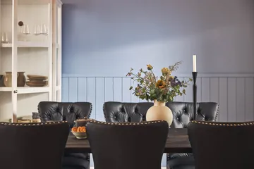 Dijon Spisegruppe 200 cm inkl. 6 Bergviken Stoler i Kunstskinn - Brun - Møbler - Bord - Spisegruppe