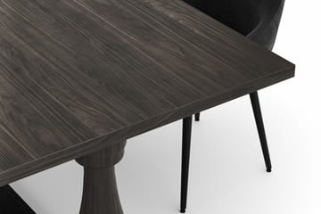 Dijon Spisegruppe 200x100cm med 4 Alsarp Spisestoler - Brun - Møbler - Bord - Spisegruppe