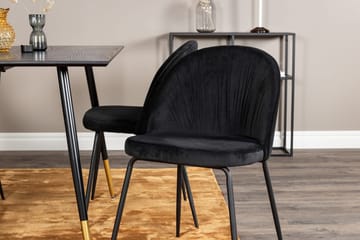 Dipp spisebord 120 cm med 4 Wrinkles spisestoler - Møbler - Bord - Spisegruppe