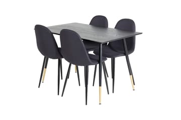 Dipp spisebord 120 cm med 4 Polar spisestoler - Møbler - Bord - Spisegruppe