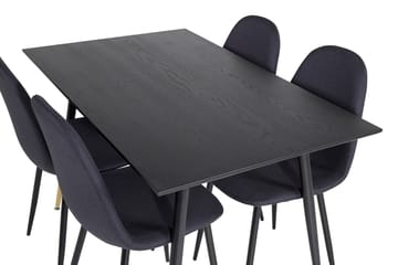 Dipp spisebord 120 cm med 4 Polar spisestoler - Møbler - Bord - Spisegruppe