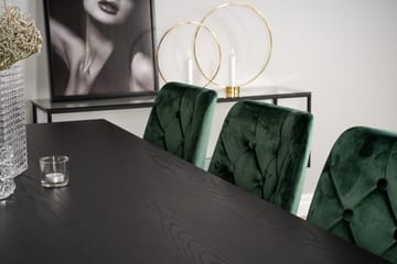 Dipp spisebord 180 cm med 6 Velvet Deluxe fløyelsstoler - Møbler - Bord - Spisegruppe