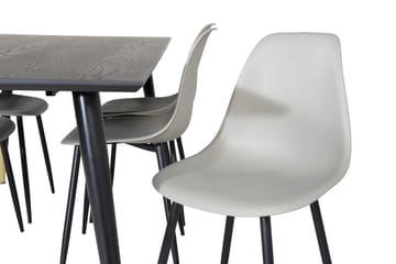Dipp spisebord 180 cm med 6 Polar spisestoler - Møbler - Bord - Spisegruppe