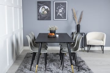 Dipp spisebord 180 cm med 6 Polar spisestoler - Møbler - Bord - Spisegruppe