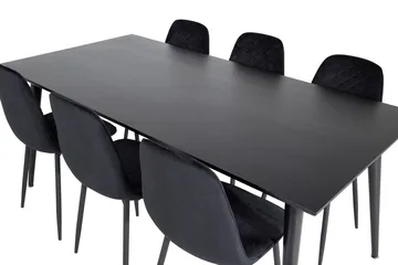 Dipp spisebord 180 cm med 6 Polar spisestoler - Møbler - Bord - Spisegruppe