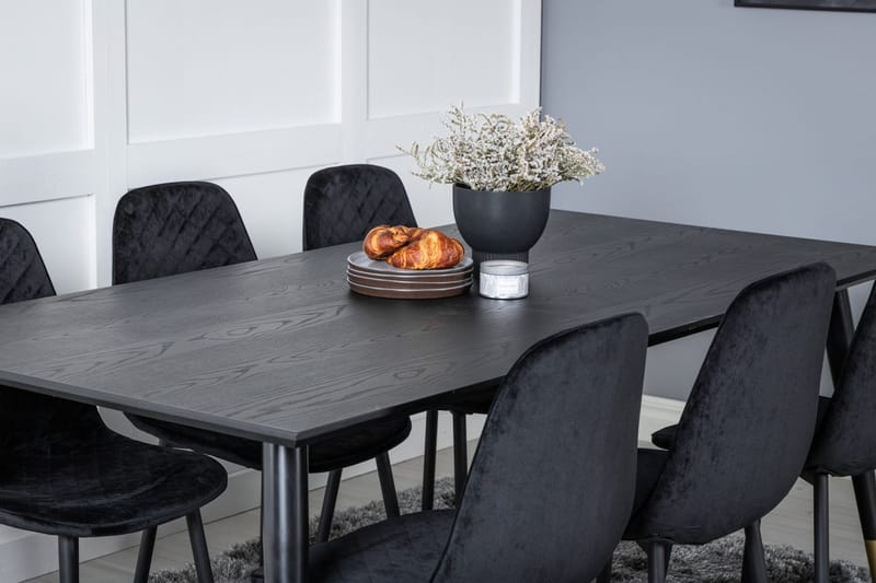 Dipp spisebord 180 cm med 6 Polar spisestoler - Møbler - Bord - Spisegruppe