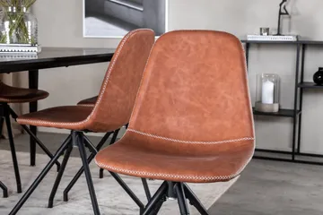 Dipp Spisegruppe 180 cm Rektangulær med 6 Polar Stoler - Sort - Møbler - Bord - Spisegruppe