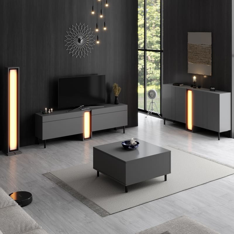 Djarhint Sofabord 75 cm - Antrasitt - Møbler - Bord - Sofabord & salongbord