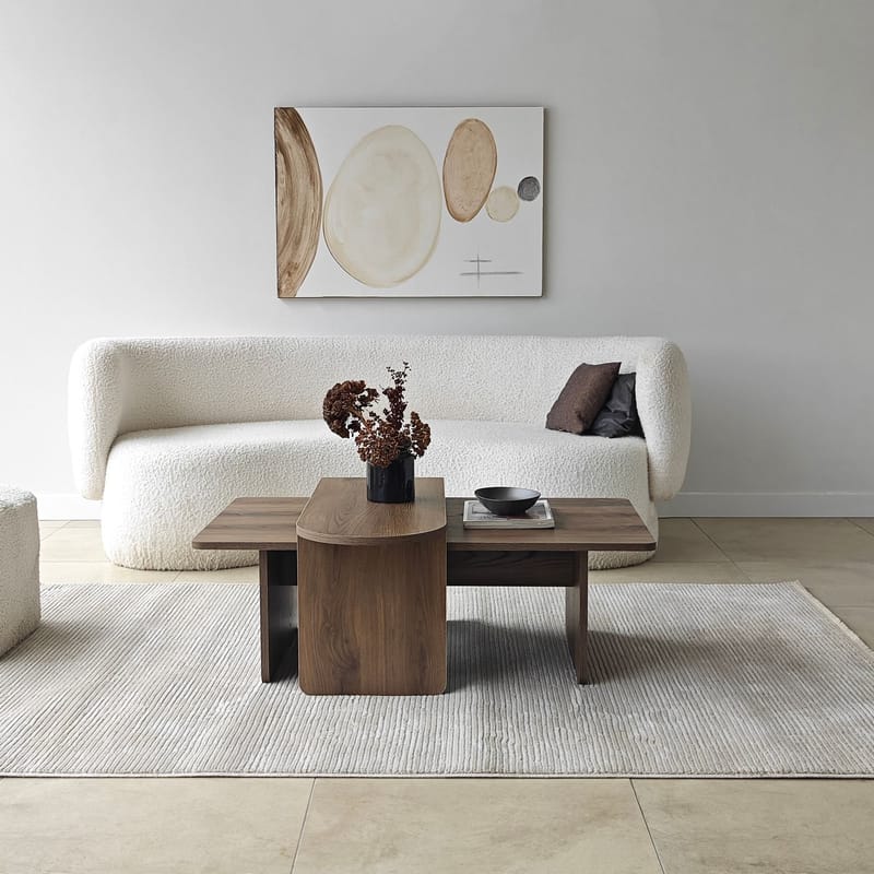 Djarhint Sofabordsett 82 cm - Bronse/valnøtt - Møbler - Bord - Sofabord & salongbord