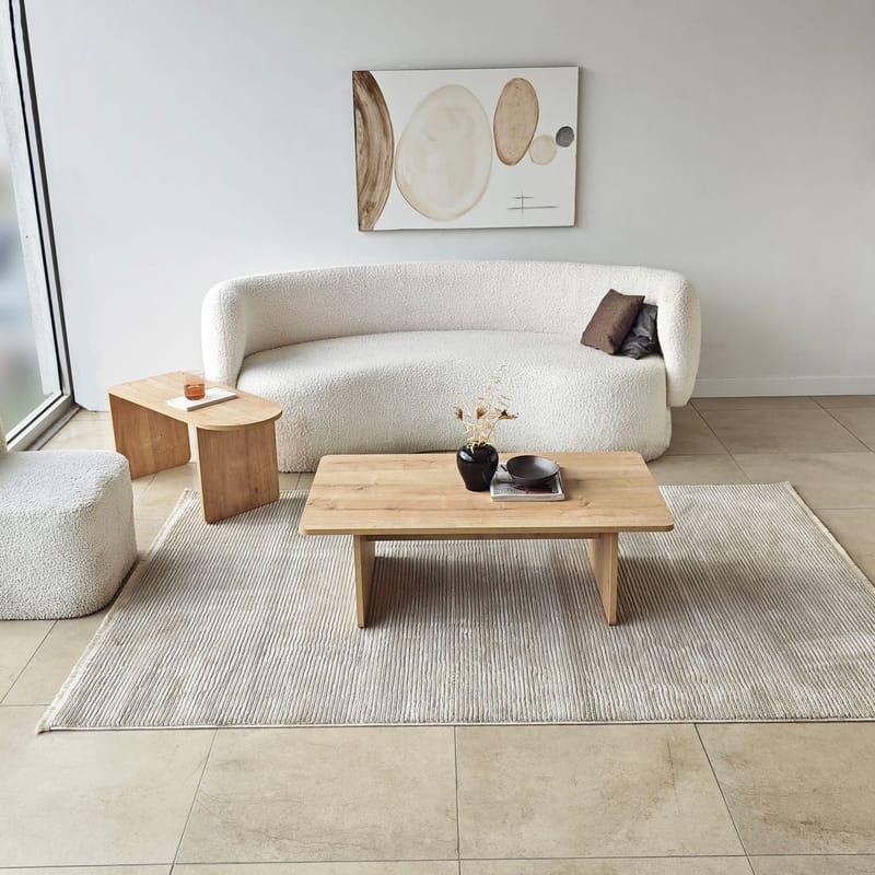 Djarhint Sofabordsett 82 cm - Bronze og Sapphire Oak - Møbler - Bord - Sofabord & salongbord