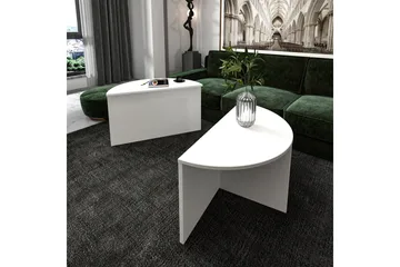 Dolcer Sofabord 70 cm - Hvit - Møbler - Bord - Sofabord & salongbord