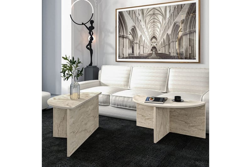 Dolcer Sofabord 70 cm - Ivory - Møbler - Bord - Sofabord & salongbord