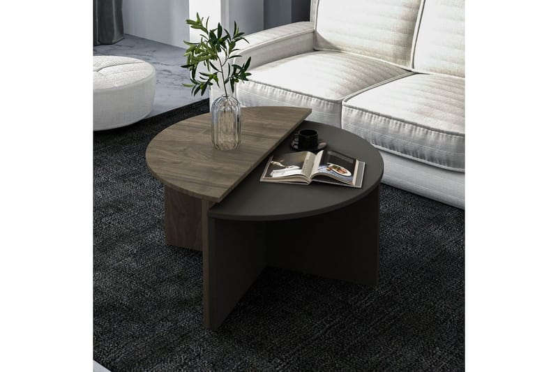 Dolcer Sofabord 70 cm - Lysfarget tre/Antrasitt - Møbler - Bord - Sofabord & salongbord