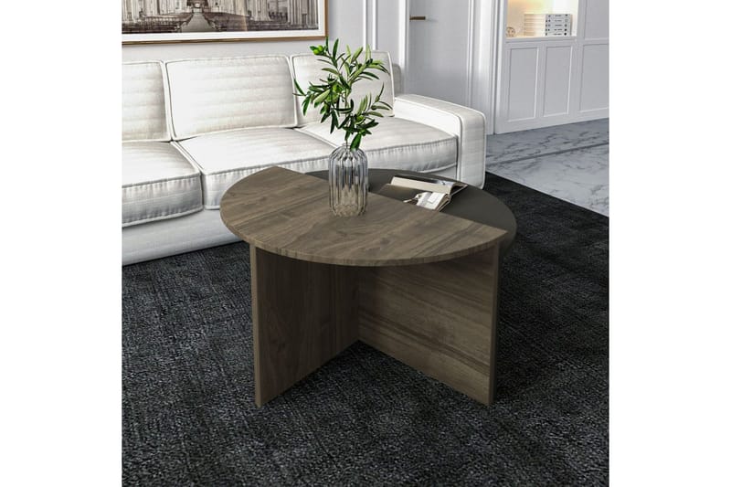 Dolcer Sofabord 70 cm - Lysfarget tre/Antrasitt - Møbler - Bord - Sofabord & salongbord