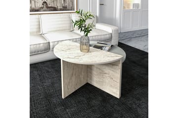 Dolcer Sofabord 70 cm - Natur/Grå - Møbler - Bord - Sofabord & salongbord