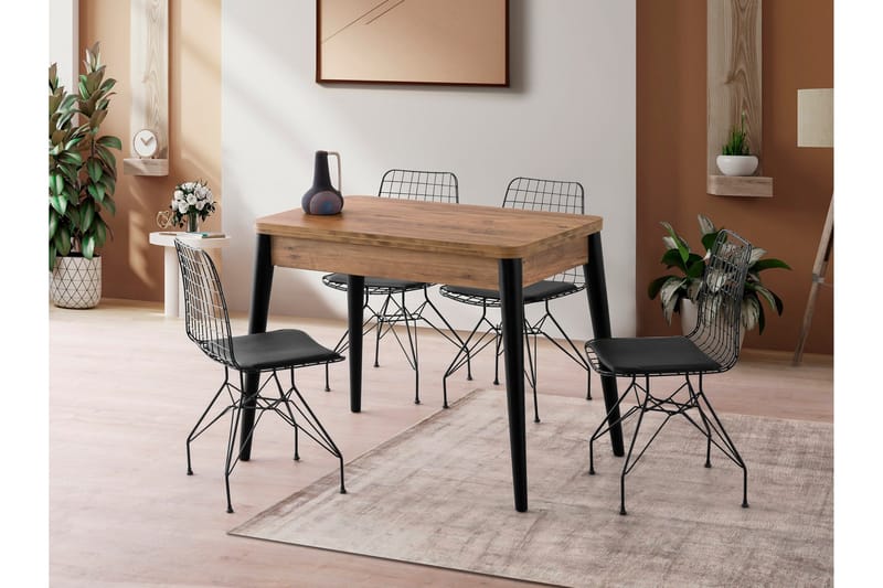 Dolcer Spisebord 100 cm Rektangulært - Brun - Møbler - Bord - Spisebord & kjøkkenbord