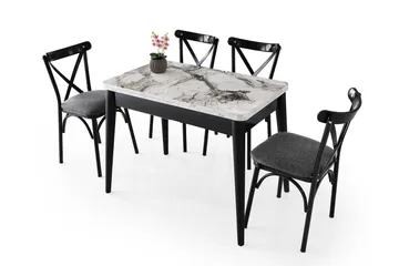 Dolcer Spisebord 100 cm Rektangulært - Hvit Marmor - Møbler - Bord - Spisebord & kjøkkenbord