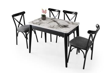 Dolcer Spisebord 100 cm Rektangulært - Hvit Marmor - Møbler - Bord - Spisebord & kjøkkenbord