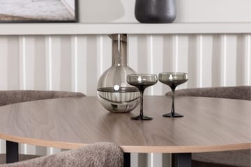 Durango Matgruppe 120 cm Rund med 4 Morning Stoler - Valnød - Møbler - Bord - Spisegruppe