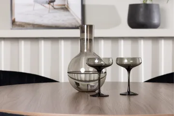 Durango Matgruppe 120 cm Rund med 4 Selma Stoler - Valnød - Møbler - Bord - Spisegruppe