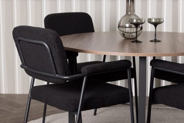 Durango spisebord 120 cm rundt med 4 Yesterday spisestoler - Møbler - Bord - Spisegruppe