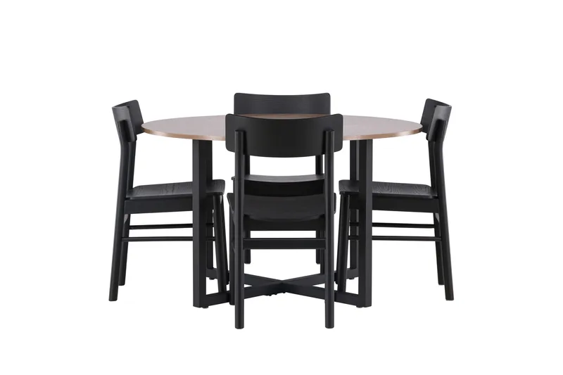 Durango Spisebord med 4 Montros Stoler, Valnød