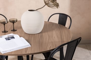 Durango Spisegruppe 120 cm Rund med 4 Tempe Stoler - Valnøtt - Møbler - Bord - Spisegruppe