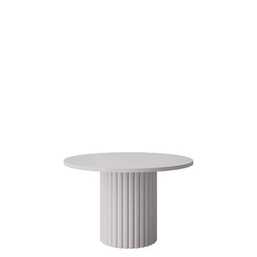 Durvan Rundt Salongbord med Riflet Søyle 67 cm i Tre - Beige - Møbler - Bord - Sofabord & salongbord
