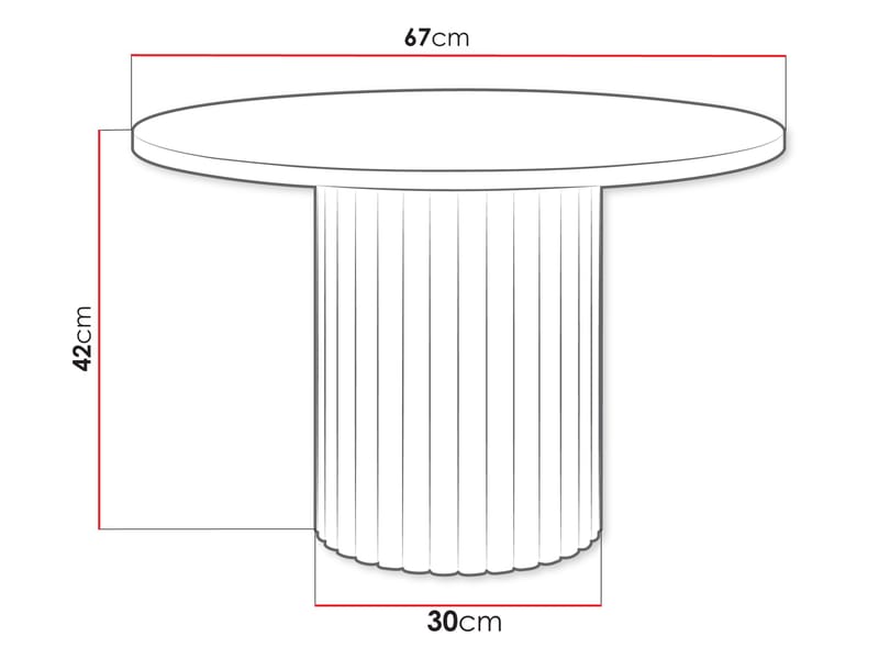 Durvan Sofabord 67 cm - Møbler - Bord - Sofabord & salongbord