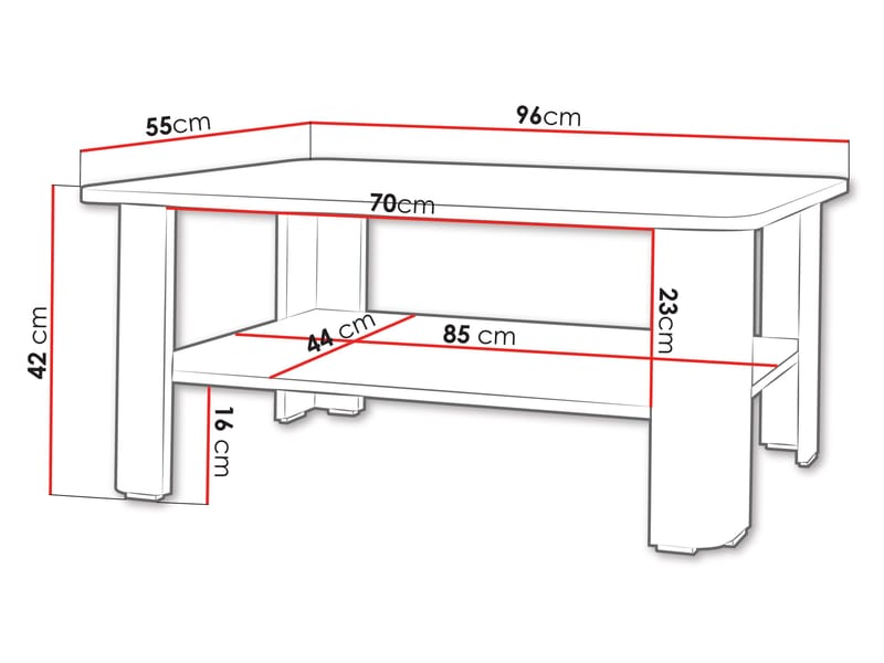 Durvan Sofabord 96 cm - Møbler - Bord - Sofabord & salongbord
