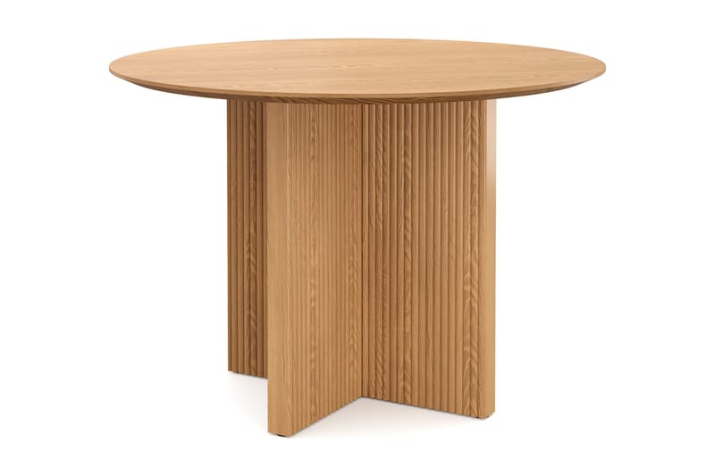 Edda Rundt Spisebord 110 cm Finér, Eik