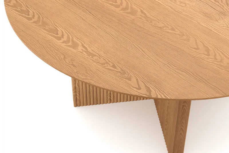 Edda Rundt Spisebord 150 cm Finér - Eik - Møbler - Bord - Spisebord & kjøkkenbord