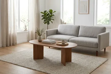 Edda Sofabord Ovalt 120 cm - Eik - Møbler - Bord - Sofabord & salongbord