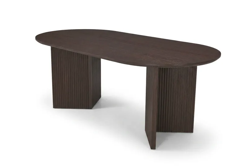 Edda sofabord ovalt 120 cm, Røkt eik