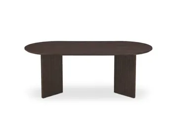 Edda sofabord ovalt 120 cm - Røkt eik - Møbler - Bord - Sofabord & salongbord