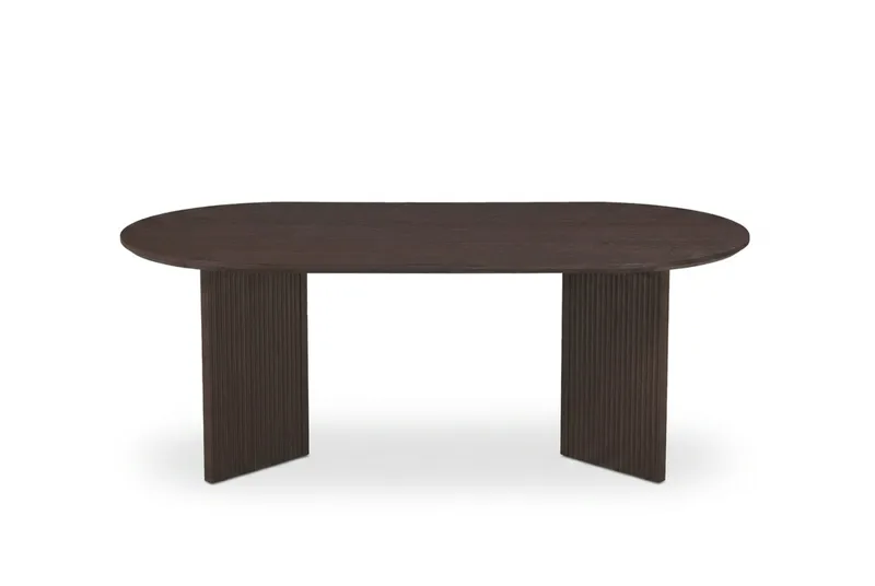 Edda sofabord ovalt 120 cm - Røkt eik - Møbler - Bord - Sofabord & salongbord