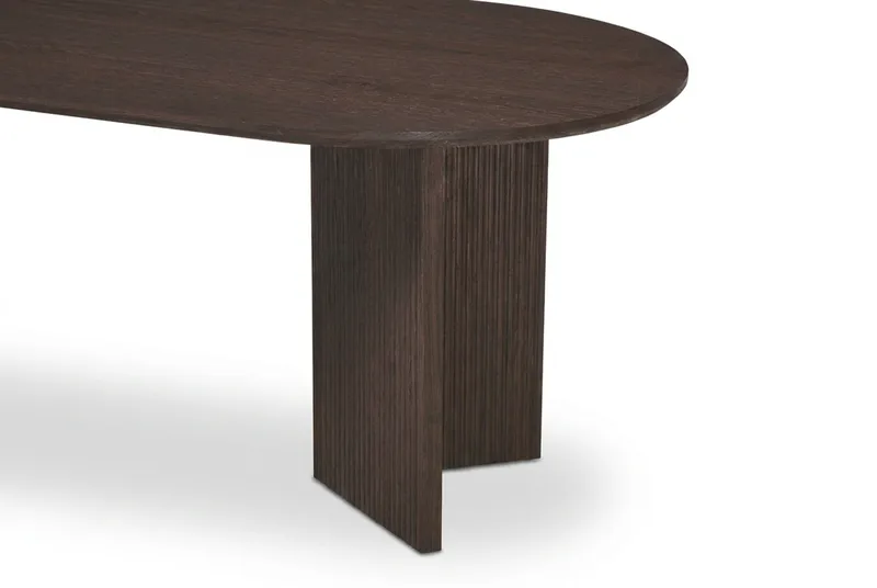 Edda sofabord ovalt 120 cm - Røkt eik - Møbler - Bord - Sofabord & salongbord