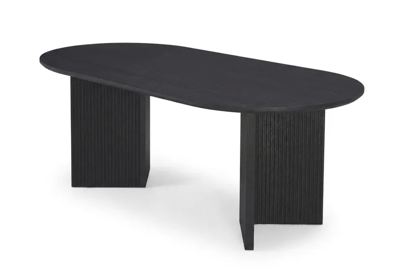 Edda Sofabord Ovalt 120 cm, Svart