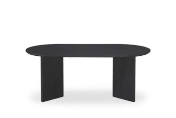 Edda Sofabord Ovalt 120 cm - Svart - Møbler - Bord - Sofabord & salongbord