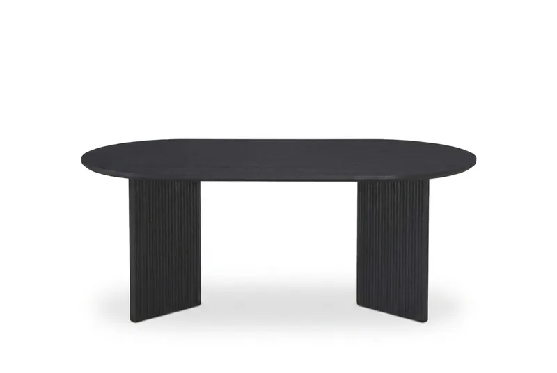 Edda Sofabord Ovalt 120 cm - Svart - Møbler - Bord - Sofabord & salongbord