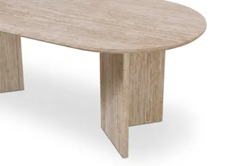 Edda sofabord ovalt 120 cm - Travertin - Møbler - Bord - Sofabord & salongbord