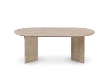 Edda sofabord ovalt 120 cm - Travertin - Møbler - Bord - Sofabord & salongbord