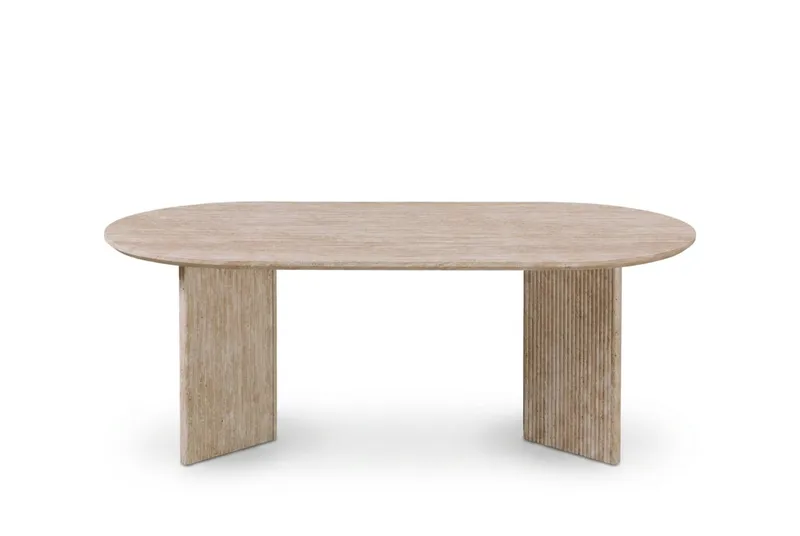 Edda sofabord ovalt 120 cm - Travertin - Møbler - Bord - Sofabord & salongbord