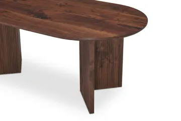 Edda Sofabord Ovalt 120 cm - Valnøtt - Møbler - Bord - Sofabord & salongbord