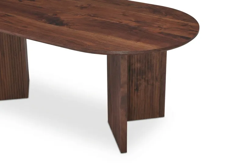 Edda Sofabord Ovalt 120 cm - Valnøtt - Møbler - Bord - Sofabord & salongbord